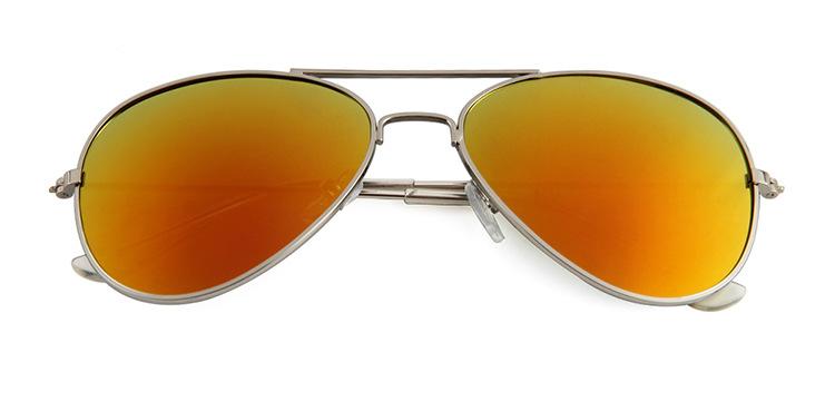 新款时尚亲子款儿童眼镜 金属框彩膜飞行员蛤蟆太阳镜厂家直销